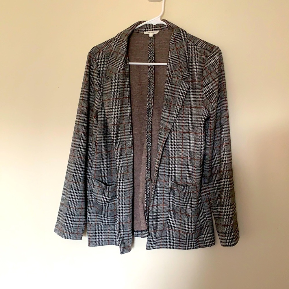 Maurice’s black & white blazer women size medium